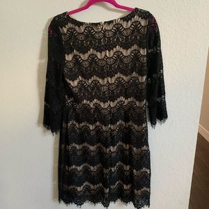 Beautiful Black and Nude Lace Dress